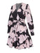 1940s V-Neck Peony Floral Belted Dress: where 1940s romance meets her modern spirit