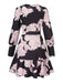 This 1940s V-Neck Peony Floral Belted Dress wraps her in 1940s elegance, one twirl at a time