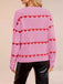 1940s Valentine's Day Heart Knitted Sweater - vintage fashion, retro style