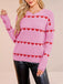 1940s Valentine's Day Heart Knitted Sweater - vintage fashion, retro style