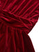 1940s Velvet Cutout Pleated Lantern Sleeve Dress - vintage dress, retro fashion