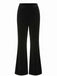 1940s Velvet High-Waist Solid Flare Pants - vintage fashion, retro style