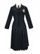1940s Wednesday Academy Striped Uniform Costume Set - vintage fashion, retro style