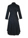 1940s Wednesday Academy Striped Uniform Costume Set - vintage fashion, retro style