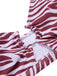 [Plus Size] 1940s Zebra Print Cutout Halter Swimsuit, vintage swimsuit, pin-up swimwear - perfect for women who love vintage and retro fashion