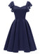 1950S Satin Solid Swing Dress: timeless style reimagined
