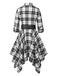 1950s 3/4 Sleeve Plaid Belt Dress — vintage elegance for the modern woman