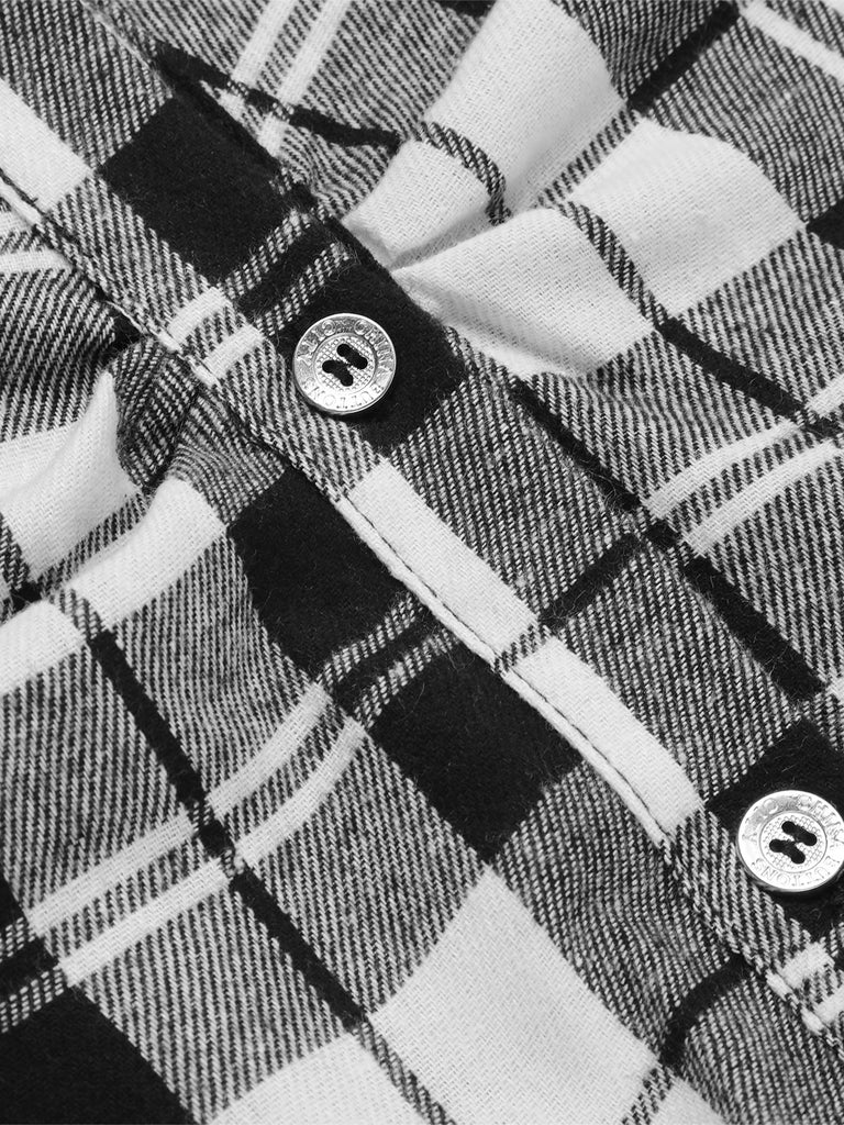 1950s 3/4 Sleeve Plaid Belt Dress — vintage elegance for the modern woman