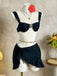 3PCS 1950s Solid Metal Sun Chain Accent Bikini Set & Cover-Up - vintage fashion, retro style