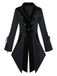 Black 1950s Embroidered Floral Victoiran Style Jacket - vintage fashion, retro style, classic black