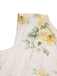 1950s-Boat-Neck-Belted-Floral-Dress, vintage, retro, dress