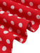 1950s Bow Tie Neck Polka Dot Belted Dress - vintage dress, retro fashion, rockabilly
