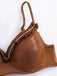 Brown 1950s Shiny Rhinestones Headed Ruffle Bikini Set - vintage fashion, retro style