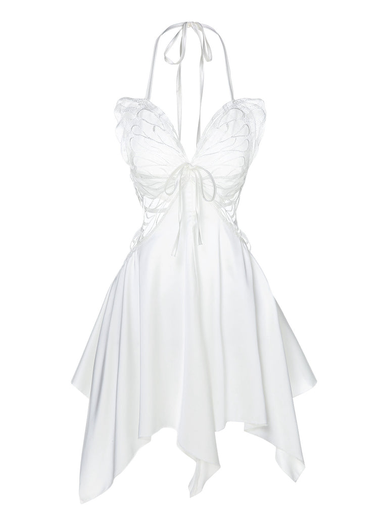 1950s Butterfly Wing Lace-Up Halter Nightgown, vintage fashion, retro style - perfect for women who love vintage and retro fashion