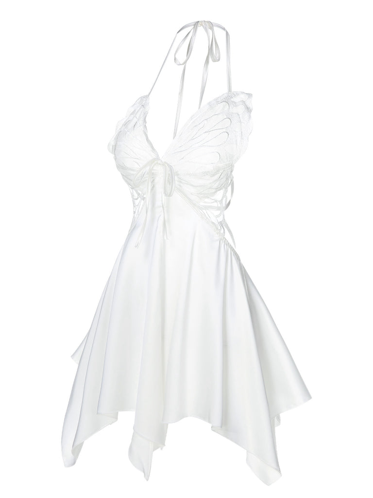 1950s Butterfly Wing Lace-Up Halter Nightgown, vintage fashion, retro style - perfect for women who love vintage and retro fashion