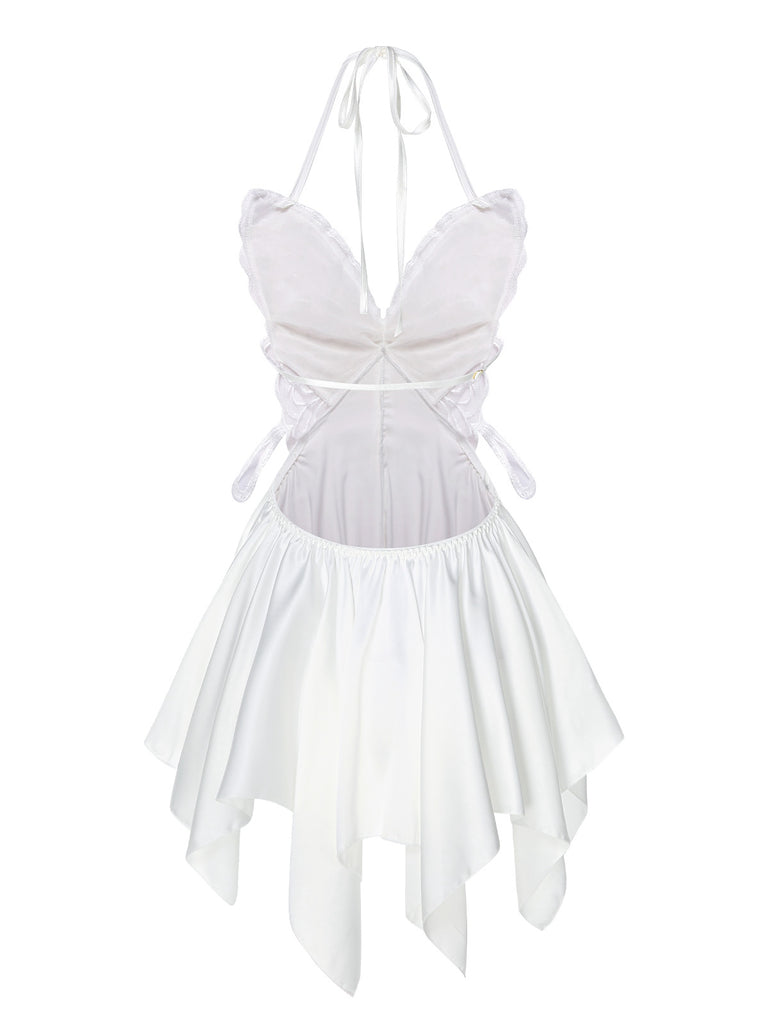 1950s Butterfly Wing Lace-Up Halter Nightgown, vintage fashion, retro style - perfect for women who love vintage and retro fashion