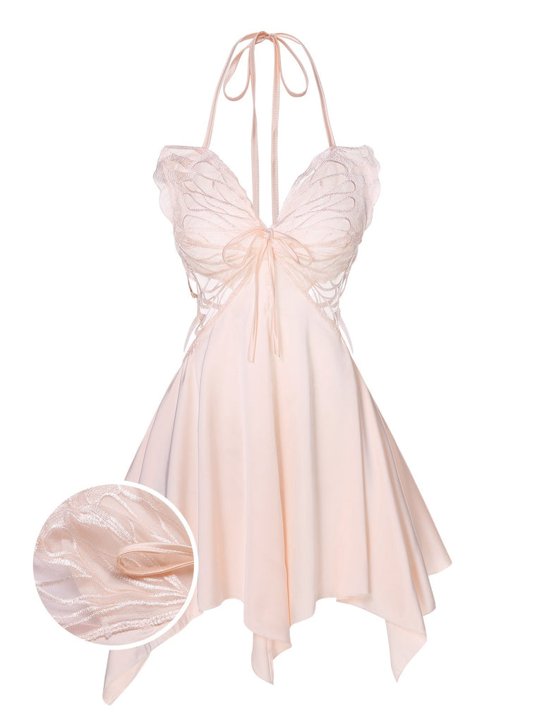 1950s Butterfly Wing Lace-Up Halter Nightgown, vintage fashion, retro style - perfect for women who love vintage and retro fashion