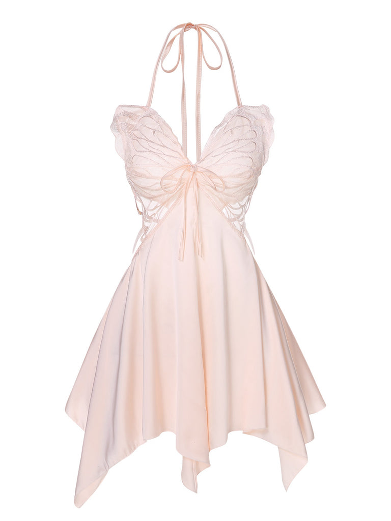 1950s Butterfly Wing Lace-Up Halter Nightgown, vintage fashion, retro style - perfect for women who love vintage and retro fashion
