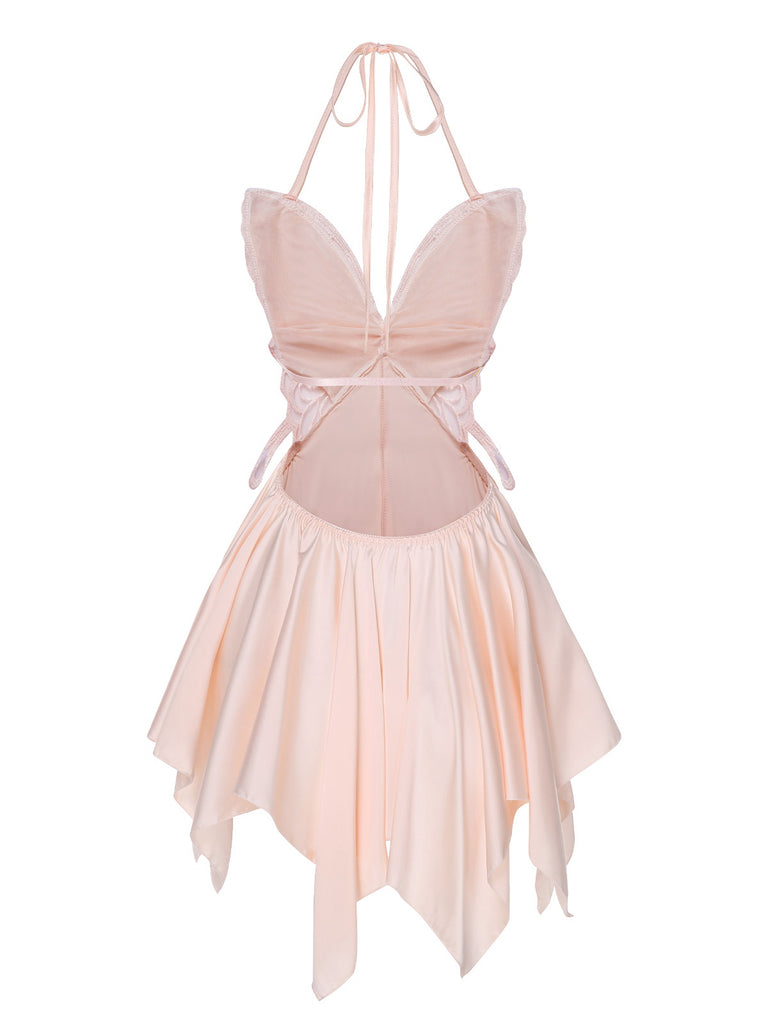 1950s Butterfly Wing Lace-Up Halter Nightgown, vintage fashion, retro style - perfect for women who love vintage and retro fashion