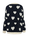 This 1950s Button Heart Dot Knitted Cardigan whispers 1950s secrets to those who notice