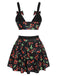 1950s Cherry Bow VNeck Swimsuit | 1950s | vintage swimsuit, retro beachwear