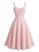 1950s Spaghetti Strap Swing Dress 4