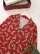 1950s Christmas Candy Cane Pajama Set - vintage fashion, retro style