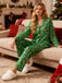 1950s Christmas Candy Cane Pajama Set - vintage fashion, retro style
