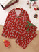 1950s Christmas Candy Cane Pajama Set - vintage fashion, retro style