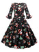 1950s Christmas Flare Sleeve Belted Dress — vintage elegance for the modern woman