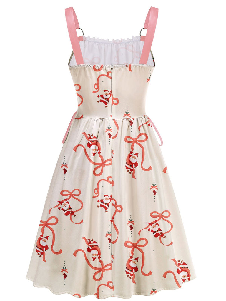 1950s Christmas Ornament Lace-Up Dress - vintage dress, retro fashion, rockabilly