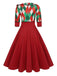 1950s Christmas Plaid Patchwork Dress: timeless style reimagined