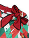1950s Christmas Plaids Bow Decor Dress: timeless style reimagined