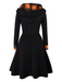 & 1950s Christmas Plaids Hooded Dress: timeless style reimagined