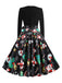 1950s Christmas Print Belted Dress: where 1950s romance meets her modern spirit