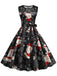 1950s Christmas Santa Claus Lace Patchwork Dress: timeless style reimagined