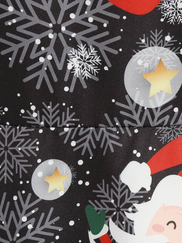 1950s Christmas Santa Claus Lace Patchwork Dress: timeless style reimagined