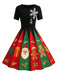 & 1950s Christmas Snowflake Swing Dress - vintage dress, retro fashion, rockabilly