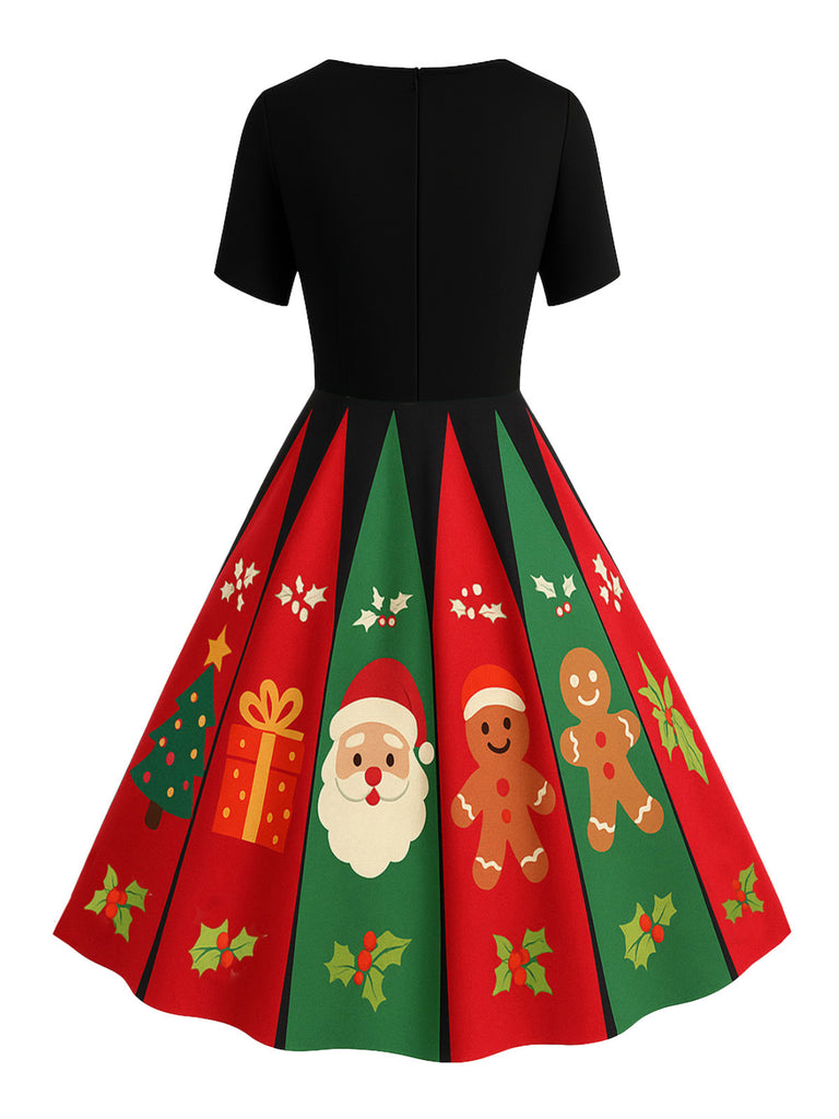 1950s Christmas Snowflake Swing Dress - vintage dress, retro fashion, rockabilly