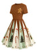& 1950s Christmas Snowflake Swing Dress - vintage dress, retro fashion, rockabilly