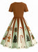 & 1950s Christmas Snowflake Swing Dress - vintage dress, retro fashion, rockabilly