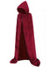 1950s Christmas Solid Long Hooded Cape: 1950s tailoring for the woman who leads