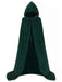 1950s Christmas Solid Long Hooded Cape — 1950s sophistication that wraps her in quiet power