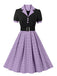 1950s Color Block Polka Dots Lapel Dress — a 1950s silhouette that turns sidewalks into runways
