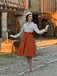 1950s Colorblock Long Sleeve Button Dress - vintage dress, retro fashion, rockabilly