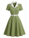 1950s Patchwork Vintage Classic Dress 5