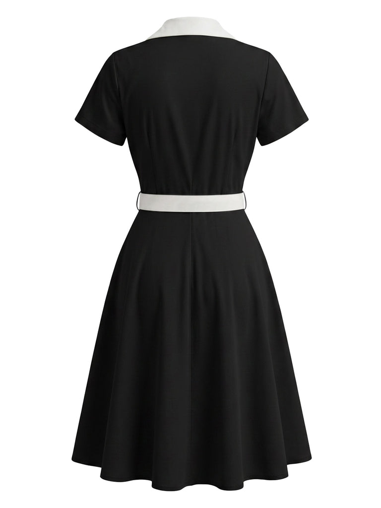 1950s Patchwork Vintage Classic Dress 3