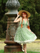 1950s Daisy Mesh Swing Dress, vintage dress, retro fashion, rockabilly, pin-up fashion - vintage inspired fashion