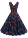 1950s Daisy & Strawberry Print Sleeveless Dress: where 1950s romance meets her modern spirit