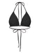 1950s Deep V-Neck Crochet Mesh Halter Swimsuit Set - vintage swimsuit, pin-up style